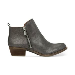 Lucky Brand Basel Bootie Ankle Boots in Metallic
